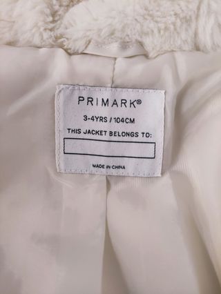 Giubbino pelliccia bimba 3/4 anni