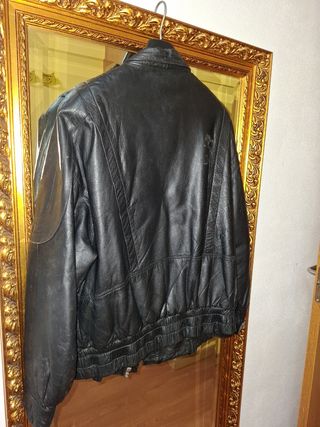 CAZADORA CUERO HOMBRE T/42