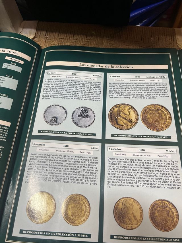 Replicas de la peseta y su historia