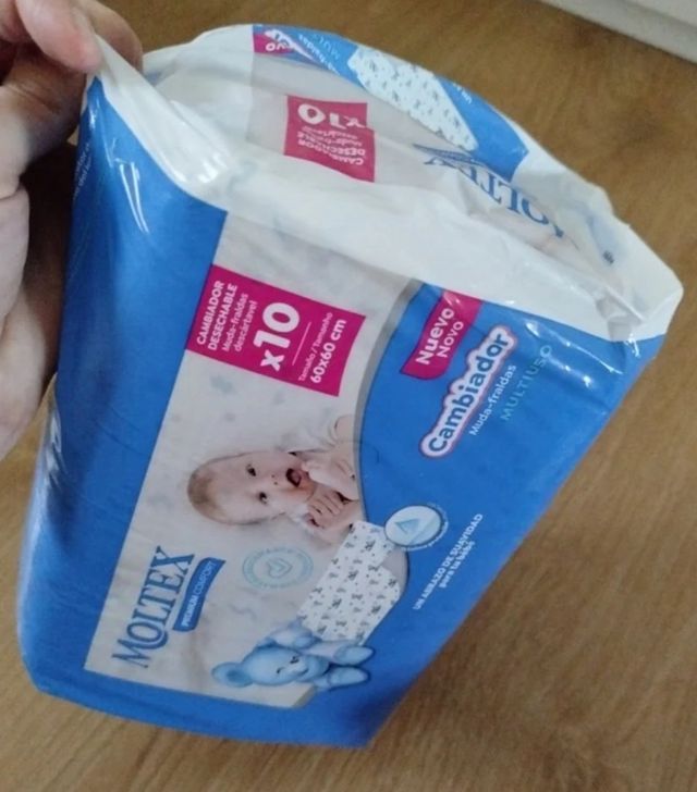 2 paquetes empapadores bebe