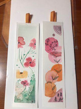 Puntos de libro acuarela