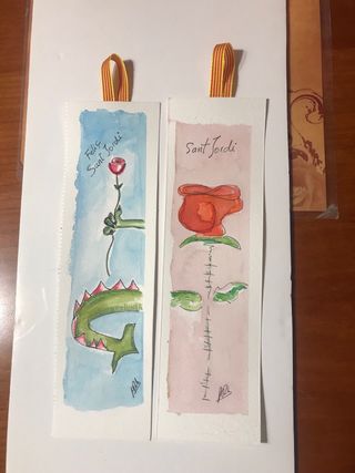 Puntos de libro acuarela