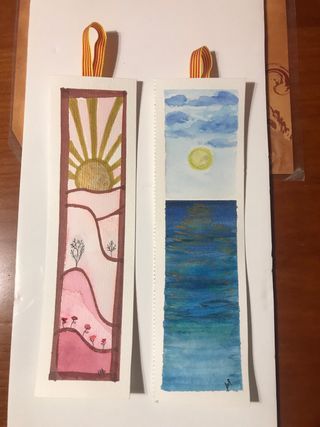 Puntos de libro acuarela