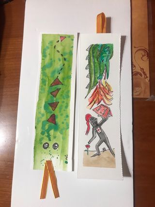 Puntos de libro acuarela