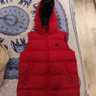 Chaleco niño rojo Benetton 