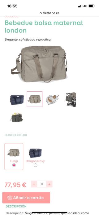 Bolso cambiador Bebe Due
