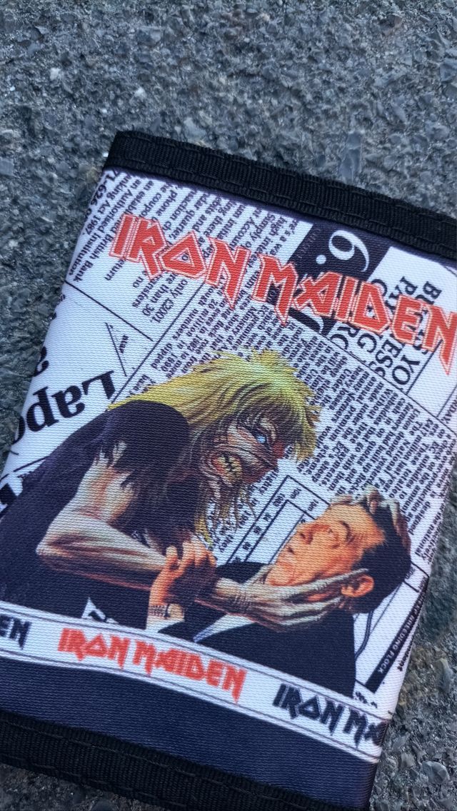 1990 Cartera Billetera Rock Iron Maiden Oficial Vi