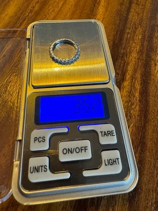 Anillo oro blanco 750 con diamantes