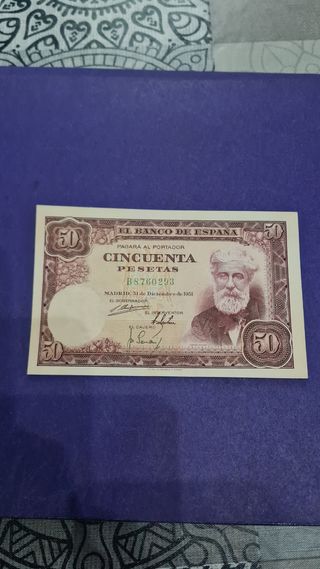 billete de 50 pesetas de SANTIAGO RUSINOL
