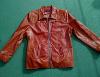 Chaqueta de cuero Vintage 