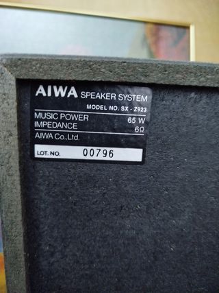 Equipo de música Aiwa