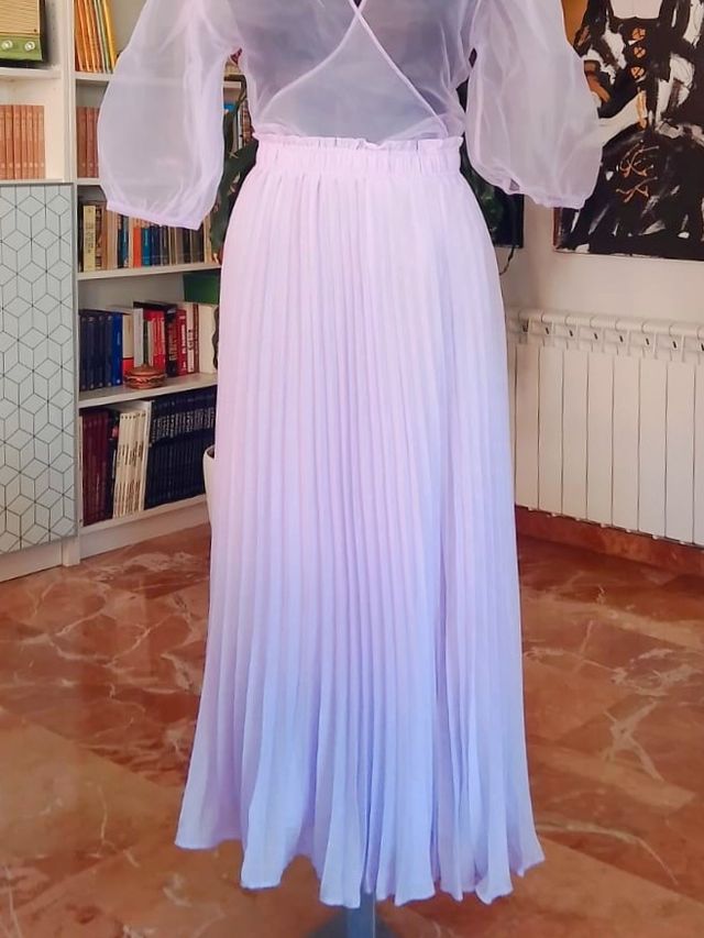 Falda malva de H&M