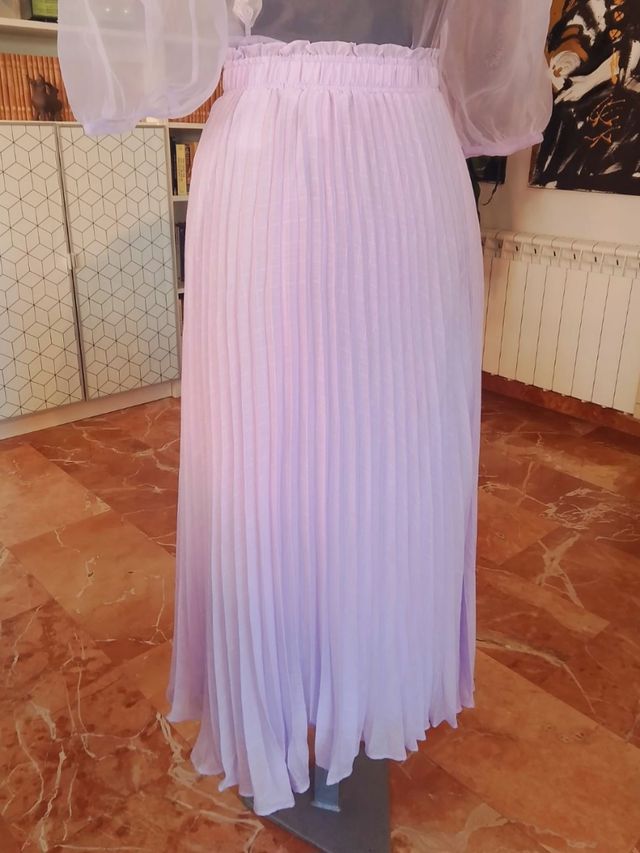 Falda malva de H&M
