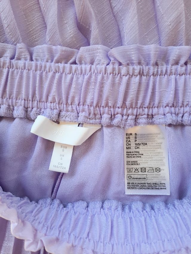 Falda malva de H&M