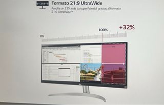 Monitor LG ultrawide ultrapanoramico
