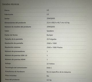 Monitor LG ultrawide ultrapanoramico