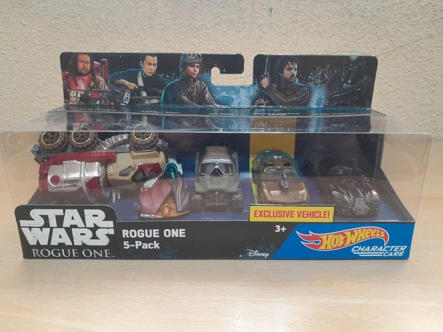 Pack de 5 coches hotweals de Star Wars 