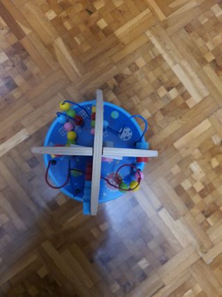 Cohete de madera interactivo Montessori