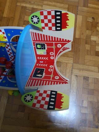 Cohete de madera interactivo Montessori