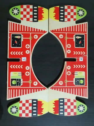 Cohete de madera interactivo Montessori