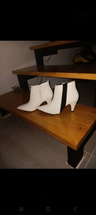 Botines blancos