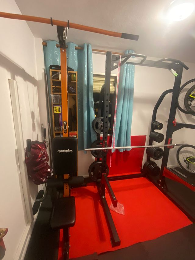 PACK 2*FOTO GIMNASIO ESTERILLA VENDAS BOXEO BARRA 