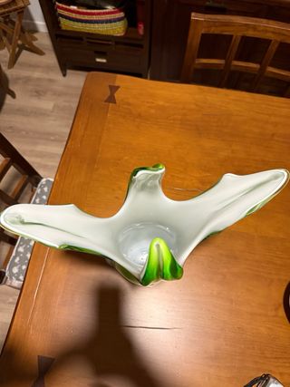 Jarrón de cristal de Murano.