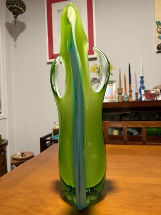 Jarrón de cristal de Murano.