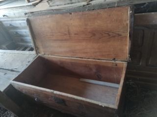 Madera, arca, artesa antigua