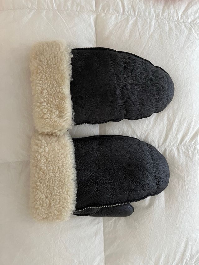 Manopole montone donna nere