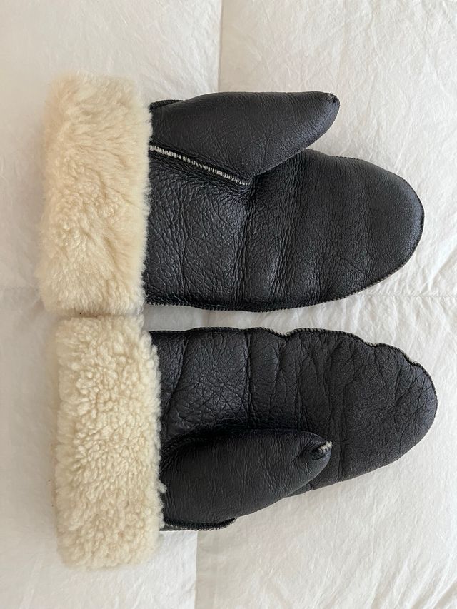 Manopole montone donna nere