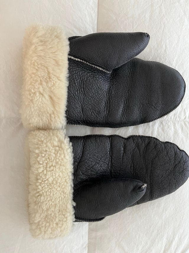 Manopole montone donna nere