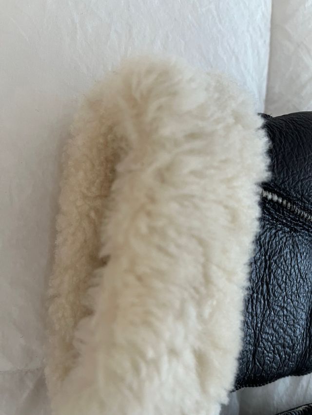 Manopole montone donna nere