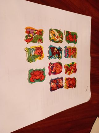 Cromos troquelados Años 80