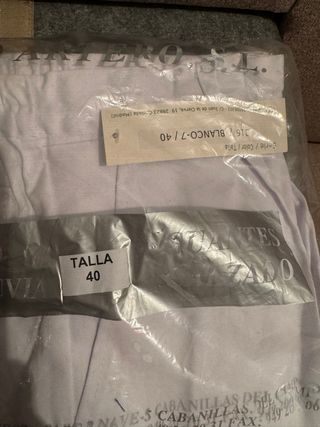 Pantalones de trabajo blancos 40