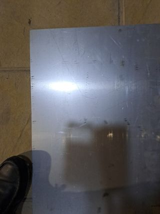 Chapa aluminio madera