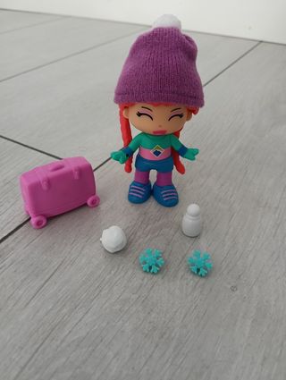 Pinypon coche de nieve con remolque