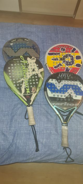 Palas de padel para reparar.