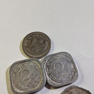 India lote de 7 monedas