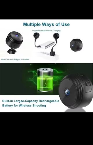 Mini camara wifi pequeña y poco visible. Discreta.