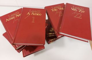 28 TOMOS: 22 DICCIONARIOS ENCICLOP. + 6 APENDICES