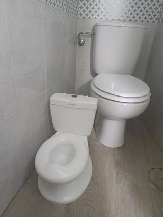 Wc infantil realista niños sin usar con sonido