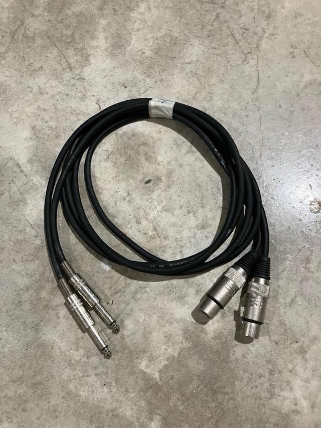 2 cables XLR a TS
