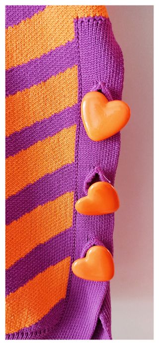 Suéter con Estampado Gráfico en Rosa/Naranja