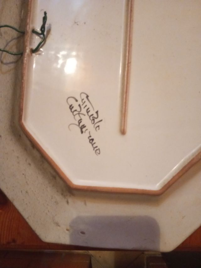 Vassoio in ceramica Caltagirone vintage