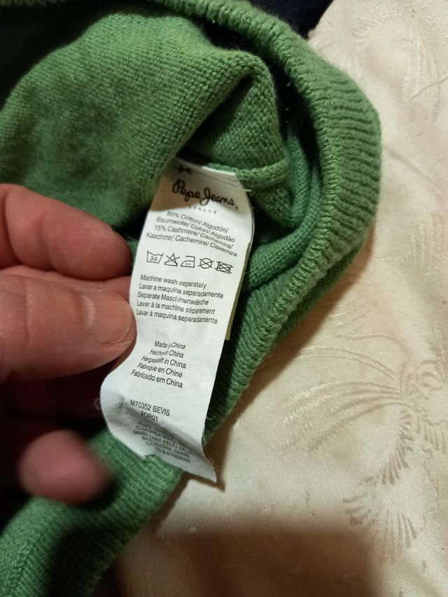 Jersey Pepe Jeans color verde Talla XL