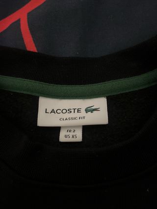 Jersey lacoste negra de hombre