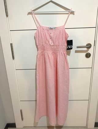 Vestido vichy rosa