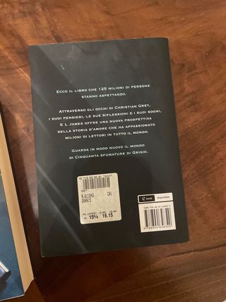 Libri trilogia E.L. James “Cinquanta sfumature”