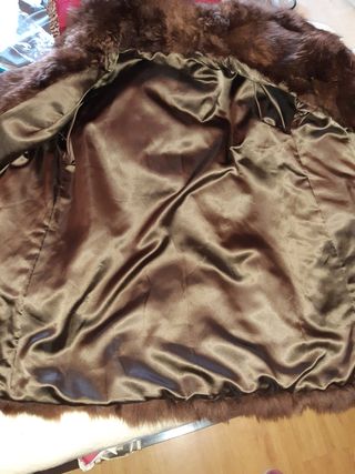 Abrigo de mouton talla grande